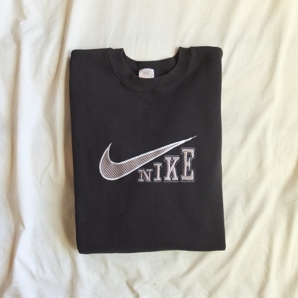 Nike Other - Nike Vintage 90s Black Crewneck Pullover Men's XL